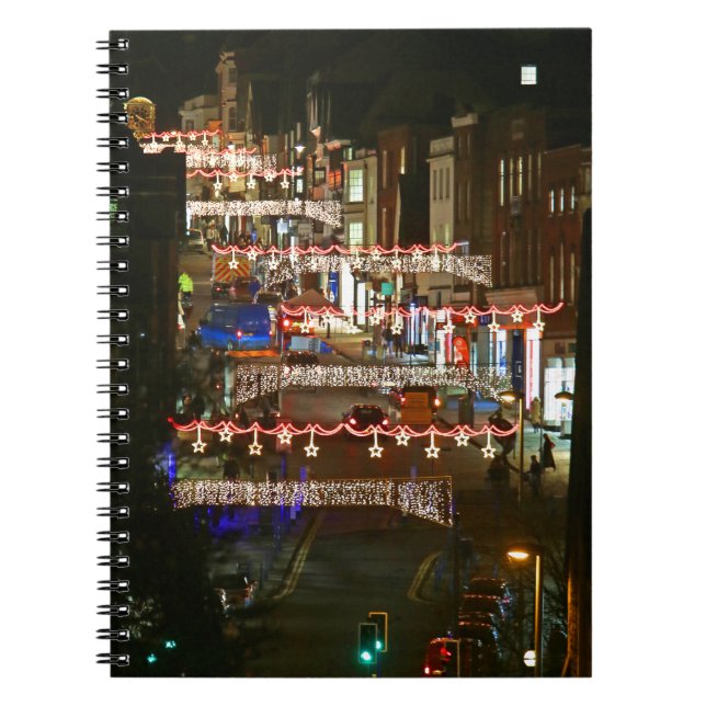 Christmas lights Guildford Notebook (Front)