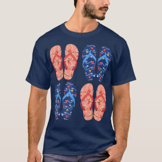 Christmas Lights Hawaii Xmas Flip Flops Christmas  T-Shirt