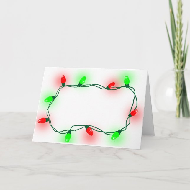 Christmas Lights Holiday Card (Front)