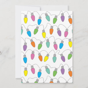 Christmas lights holiday card