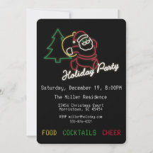 Christmas Lights Holiday Party Invitation
