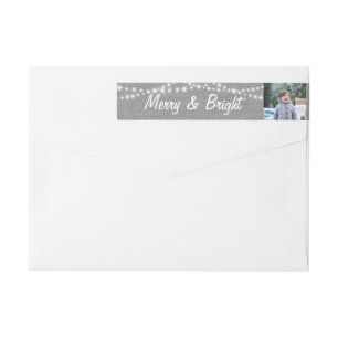 Christmas Lights Holiday Return Address Label
