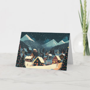 Christmas Lights in Mountain Village Card