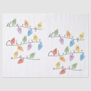 Christmas Lights in Sign Language Tissue Paper