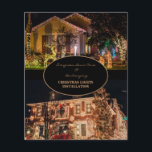 Christmas Lights Installation 2 Photo Flyer<br><div class="desc">Christmas Lights two Photos Installation Flyer.  Holiday.</div>