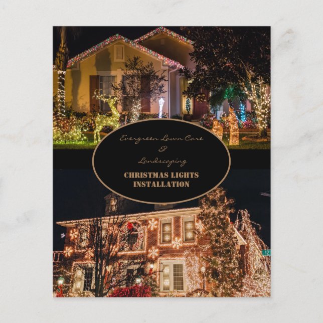 Christmas Lights Installation 2 Photo Flyer (Front)