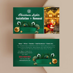 Christmas Lights Installation & Removal Business Card