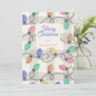 Christmas lights invitation