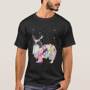 Christmas Lights Japanese Chin  T-Shirt