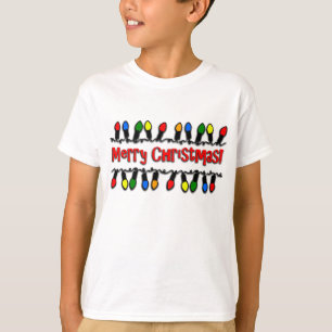 Christmas Lights Kids' Long-Sleeve Holiday T-Shirt