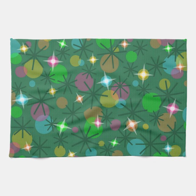 Christmas Lights kitchen towel (Horizontal)