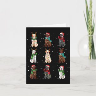 Christmas Lights Labrador Dog Lover Funny Xmas Dog Card
