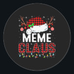 Christmas Lights Meme Claus Family Matching Xmas P Classic Round Sticker<br><div class="desc">Christmas Lights Meme Claus Family Matching Xmas Pajama</div>