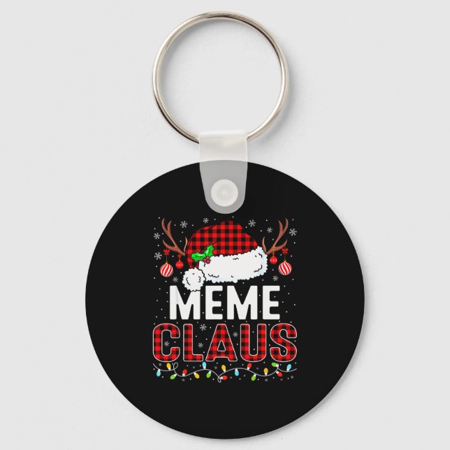 Christmas Lights Meme Claus Family Matching Xmas P Key Ring (Front)