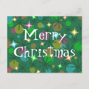Christmas Lights 'Merry Christmas' postcard