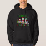 Christmas Lights Merry Christmas Snowman ASL Sign  Hoodie<br><div class="desc">Christmas Lights Merry Christmas Snowman ASL Sign Language</div>