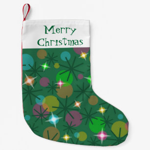 Christmas Lights Merry Christmas stocking one side