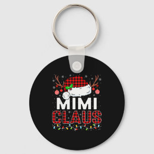 Christmas Lights Mimi Claus Family Matching Xmas P Key Ring