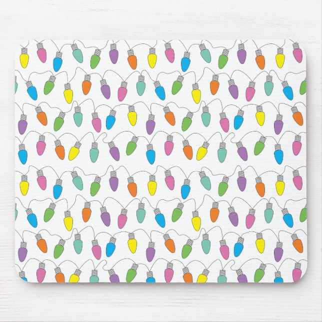 Christmas lights mouse mat (Front)