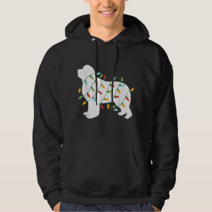 Christmas Lights Newfoundland Dog Lovers Hoodie