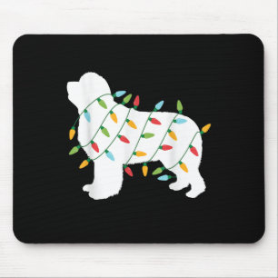 Christmas lights newfoundland gifts dog lovers mouse mat