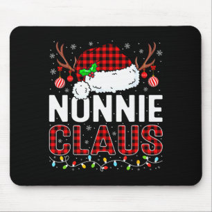 Christmas Lights Nonnie Claus Family Matching Xmas Mouse Mat