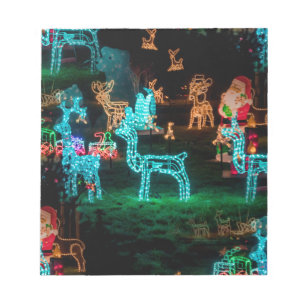 christmas lights notepad