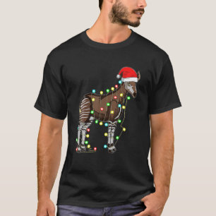 Christmas Lights Okapi Lover Funny Xmas Holiday T-Shirt
