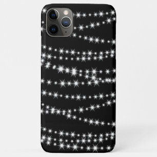 Christmas Lights on black iPhone Case