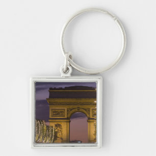 Christmas Lights on the Champs Elysees Key Ring