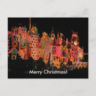 Christmas Lights on Tourist Attractions Postcard
