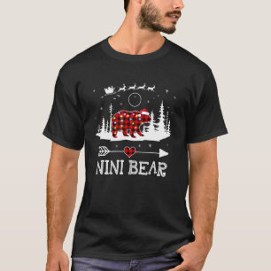 Christmas Lights Pajama Matching Red Plaid Nini Be T-Shirt