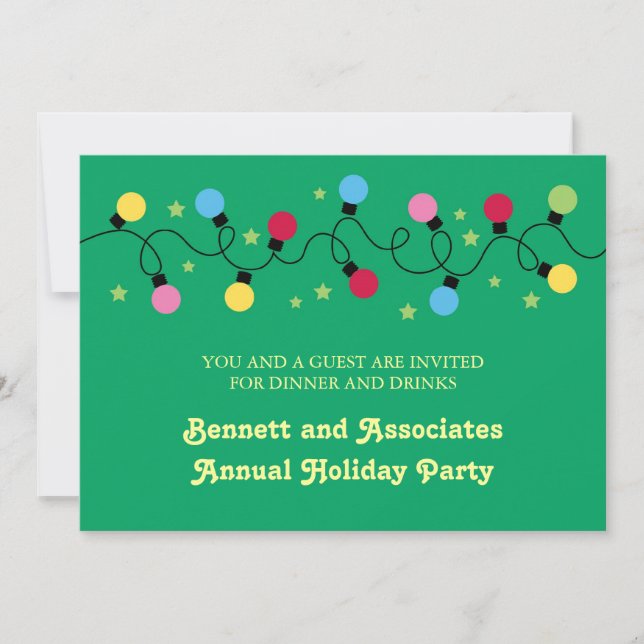Christmas Lights Party Invitation (Front)