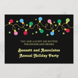 Christmas Lights Party Invitation