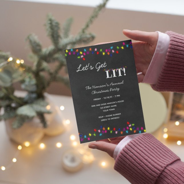 Christmas Lights Party Invitation (Creator Uploaded)