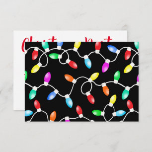 Christmas Lights Pattern Invitation