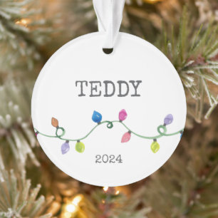 Christmas Lights PET PHOTO Ornament Artisan Fun