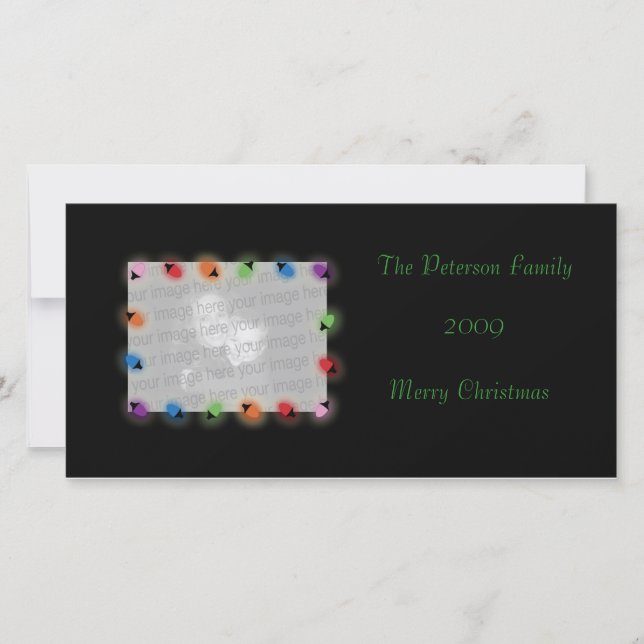 Christmas Lights Photo Card (Front)
