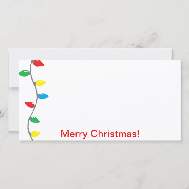 "Christmas Lights" Photo Card (Front)