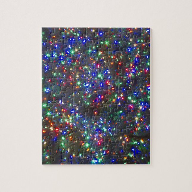 Christmas lights, Portland, Oregon Jigsaw Puzzle (Vertical)