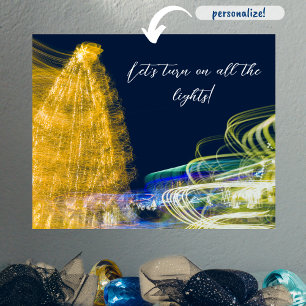 Christmas lights poster