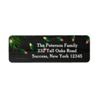 Christmas Lights Return Address Label #2