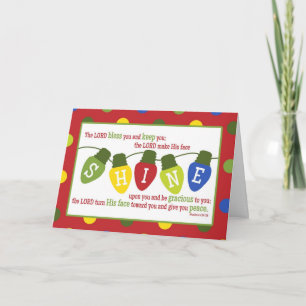 Christmas Lights Scripture Verse Christmas Card