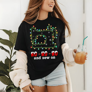 Christmas Lights Sewing Funny Sew On Modern Hobby Tri-Blend Shirt