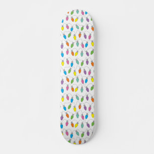 Christmas lights skateboard