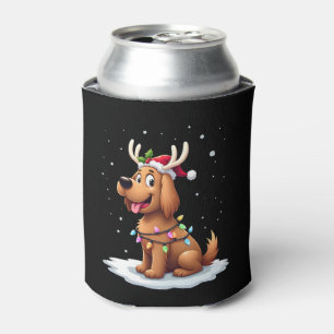 Christmas Lights Soft Coated Wheaten Terrier Dog T Can Cooler