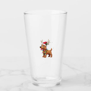 Christmas Lights Soft Coated Wheaten Terrier Dog T Glass