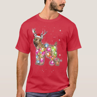 Christmas Lights Soft Coated Wheaten Terrier Dog  T-Shirt