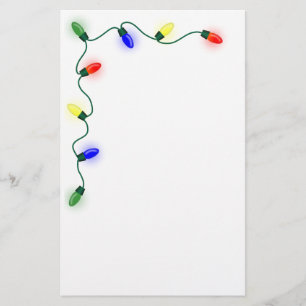 Christmas Lights Stationery