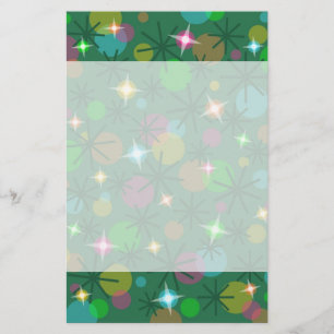 Christmas Lights stationery header and footer